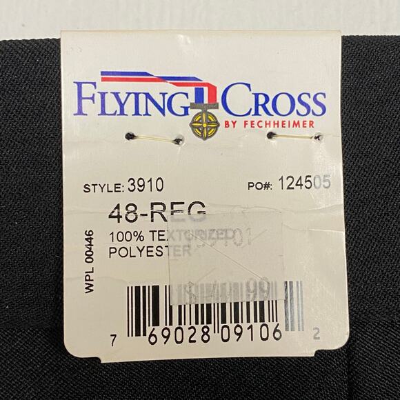 Flying Cross  Men's Black Style 3910 100% Polyester Pant Size 48X31 - Picture 9 of 9